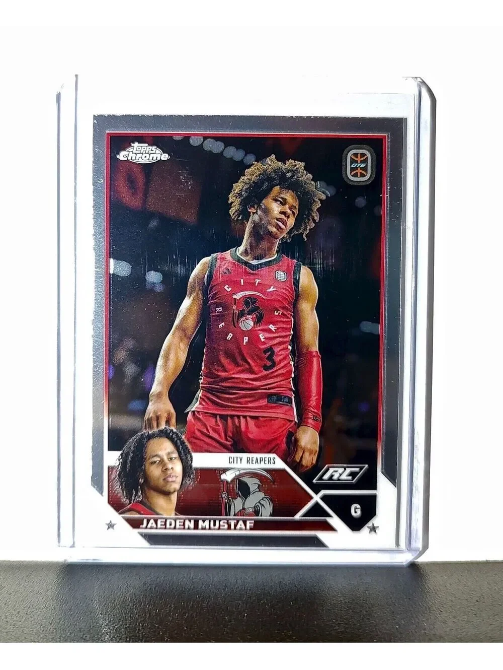Jaeden Mustaf Rookie Card 2023-24 Topps Chrome Overtime #95 City Reapers